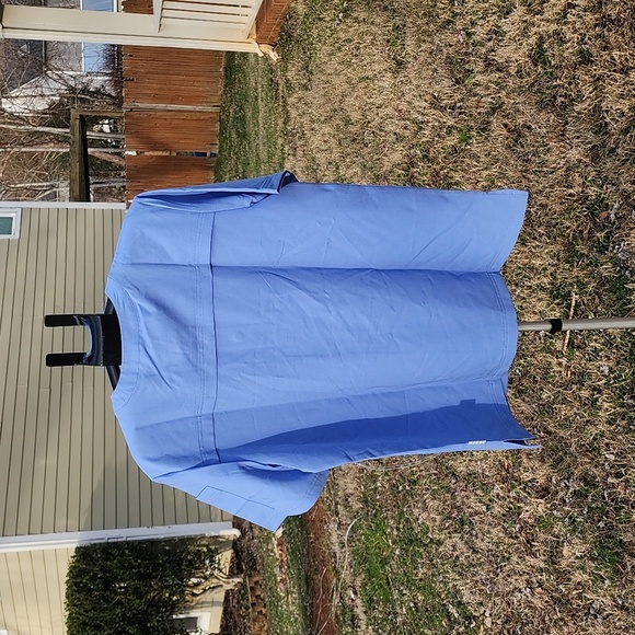 Keswi Scrubs Men's Henley Scrub Top Blue Size Large New With Tags Medical Nurse - Picture 6 of 12